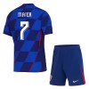 Conjunto (Camiseta+Pantalón Corto) Croacia Majer 7 Segunda Equipación Euro 2024 - Niño